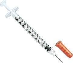 Transparent Barrel 1ml Insulin Injection Syringes