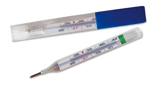 Yellow Background Medical Oxter Mercury Free Thermometer
