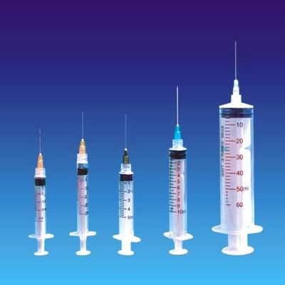 Hospital Central Nozzle 10cc Disposable Medical Syringe