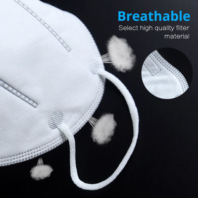 Polyester Fabric FFP3 Fiberglass Free KN95 Face Mask