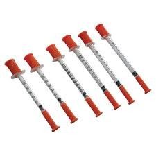 Transparent Barrel 1ml Insulin Injection Syringes