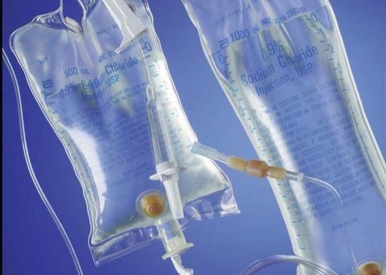 Impact Resistant Intravenous Infusion 0.36mm Hospital Iv Bag